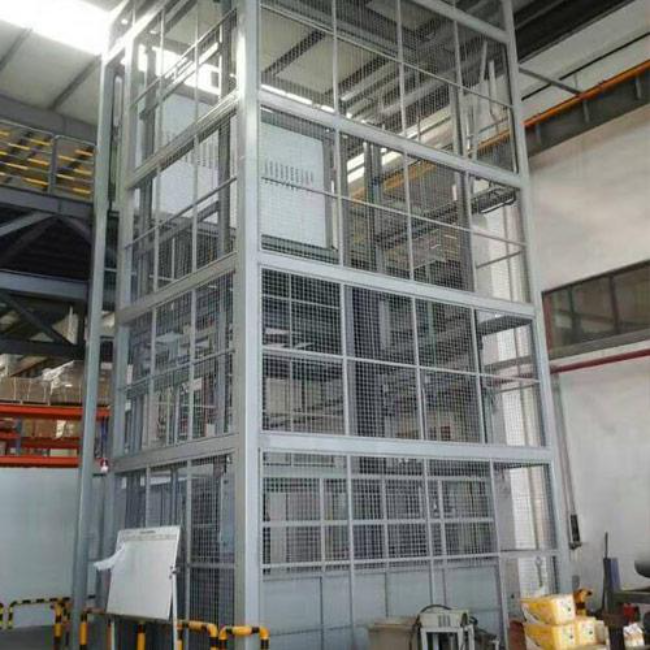 莺歌海镇导轨式升降平台货梯